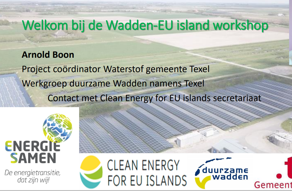 Workshop Frisian And Wadden Sea Islands | Clean Energy For EU Islands